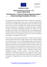 Statement by the Bulgarian EU Presidency on Russia’s ongoing aggression against Ukraine and illegal occupation of Crimea