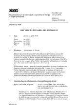 Giornale della 1181a Seduta plenaria del Consiglio permanente