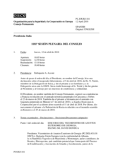 Diario de la 1181ª Sesión plenaria del Consejo Permanente 