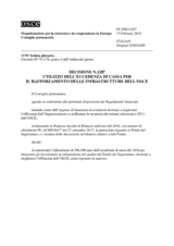 Decisione N.1287 del Consiglio permanente