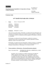Diario de la 1177ª Sesión plenaria del Consejo Permanente 