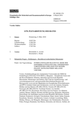 Journal der 1178. Plenarsitzung des Ständigen Rates 