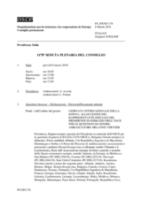 Giornale della 1178a Seduta plenaria del Consiglio permanente