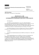 Beschluss Nr. 1289 des Ständigen Rates