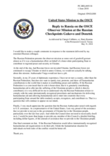 Statement by the Delegation of the United States of America in response to the statement by the Delegation of the Russian Federation