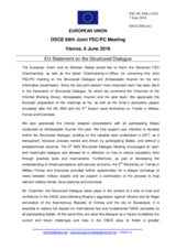 Statement by the Bulgarian EU Presidency on the Structured Dialogue