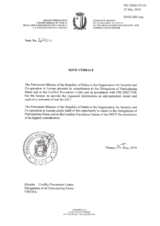 Response by the Delegation of Malta to the Questionnaire on Anti-Personnel Mines and Explosive Remnants of War