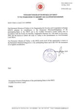 Response by the Delegation of Turkey to the Questionnaire on Anti-Personnel Mines and Explosive Remnants of War Response by the Delegation of Turkey to the Questionnaire on Anti-Personnel Mines and Explosive Remnants of War