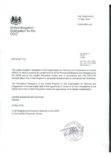 Response by the Delegation of the United Kingdom to the Questionnaire on Anti-Personnel Mines and Explosive Remnants of War Response by the Delegation of the United Kingdom to the Questionnaire on Anti-Personnel Mines and Explosive Remnants of War