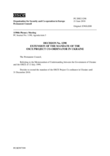 Permanent Council Decision No. 1298