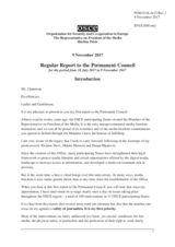 Report by the OSCE Representative on Freedom of the Media, Mr. Harlem Désir