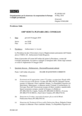 Giornale della 1185a Seduta plenaria del Consiglio permanente