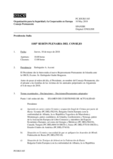 Diario de la 1185ª Sesión plenaria del Consejo Permanente 