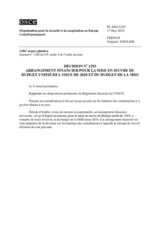 Décision No 1293 du Conseil permanent