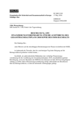 Beschluss Nr. 1293 des Ständigen Rates