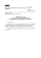 Beschluss Nr. 1296 des Ständigen Rates