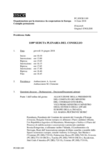 Giornale della 1189a Seduta plenaria del Consiglio permanente