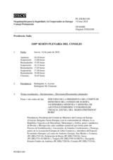 Diario de la 1189ª Sesión plenaria del Consejo Permanente 
