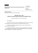 Beschluss Nr. 1299 des Ständigen Rates