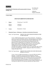 Journal der 1190. Plenarsitzung des Ständigen Rates 