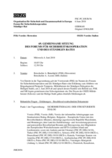 Journal der 69. Gemeinsamen Sitzung des Forums für Sicherheitskooperation und des Ständigen Rates