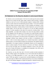 Statement by the Bulgarian EU Presidency on the situation in and around Ukraine