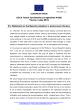 Statement by the Bulgarian EU Presidency on the situation in and around Ukraine