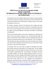 Statement by the Austrian EU Presidency in response to the presentations by Ambassador T. Lovrenčič, by Ms. T. Yrjölä, by Ms. A. Calza Bini, and by Mr. V. Verba