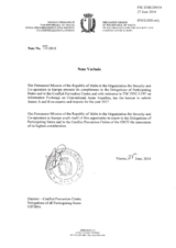 Information Exchange by the Delegation of Malta on Conventional Arms Transfer Information Exchange by the Delegation of Malta on Conventional Arms Transfer