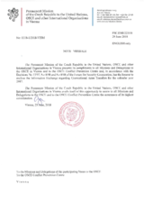 Information Exchange by the Delegation of the Czech Republic on Conventional Arms Transfer Information Exchange by the Delegation of the Czech Republic on Conventional Arms Transfer