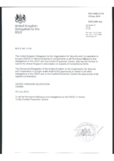 Information Exchange by the Delegation of the United Kingdom on Conventional Arms Transfer Information Exchange by the Delegation of the United Kingdom on Conventional Arms Transfer