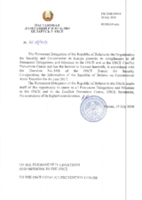 Information Exchange by the Delegation of Belarus on Conventional Arms Transfer Information Exchange by the Delegation of Belarus on Conventional Arms Transfer