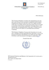 Response by the Delegation of Norway to the Questionnaire on Participating States’ Policy and/or National Practices and Procedures for the Export of Conventional Arms and Related Technology