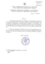 Response by the Delegation of Lithuania to the Questionnaire on Participating States’ Policy and/or National Practices and Procedures for the Export of Conventional Arms and Related Technology Response by the Delegation of Lithuania to the Questionnaire on Participating States’ Policy and/or National Practices and Procedures for the Export of Conventional Arms and Related Technology