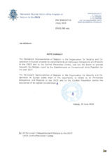 Response by the Delegation of Belgium to the Questionnaire on Participating States’ Policy and/or National Practices and Procedures for the Export of Conventional Arms and Related Technology