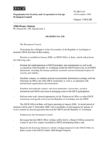 Permanent Council Decision No. 318