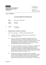 Journal of the 433rd Plenary Meeting of the Permanent Council (de)