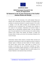 Statement by the Austrian EU Presidency on ten years since the full-scale military aggression against Georgia by the Russian Federation