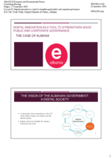 Presentation by Amb. Teuta Vodo, Deputy Minister of Justice