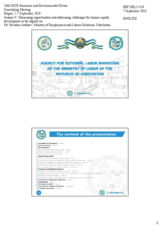 Presentation by Mr. Ravshan Atabaev, Head of the International Relations Department