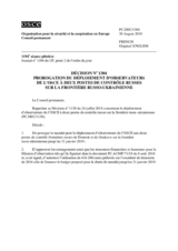 Décision No 1304 du Conseil permanent