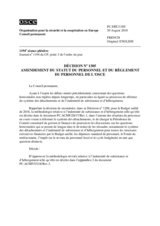 Décision No 1305 du Conseil permanent