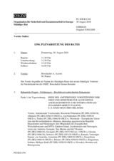 Journal der 1194. Plenarsitzung des Ständigen Rates 