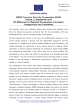 Statement by the Austrian EU Presidency in response to the presentations by Major General T. R. Karlsen, by Rear Admiral E. Skoog Haslum, and by Commander K. Randrup