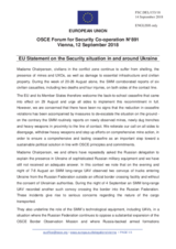 Statement by the Austrian EU Presidency on the situation in and around Ukraine