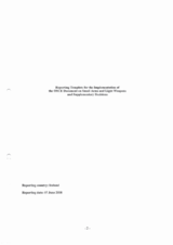 Response by the Delegation of Ireland to the Small Arms and Light Weapons Questionnaire