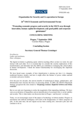 Closing Statement by Amb. Thomas Greminger, Secretary General 