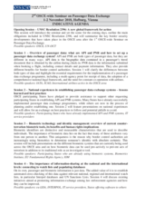 Indicative Agenda and Logistical Note