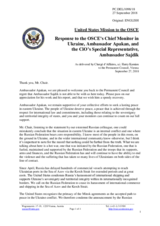Statement by the Delegation of the United States of America in response to the update by Ambassador Martin Sajdik and to the report by Ambassador Ertugrul Apakan