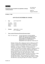Journal de la 1193ème séance plénière du Conseil